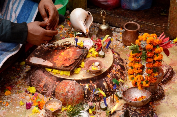 2 Swayambhu offerings and hand